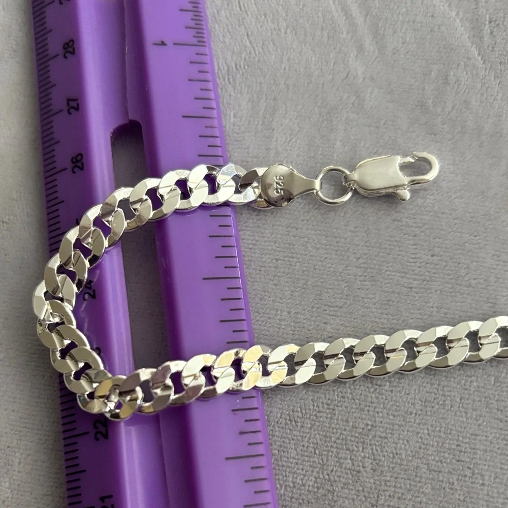 Elegant Silver Men's Chain Bracelet